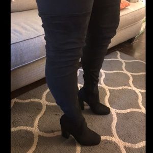 NWOT F21 thigh high boots/ size 8